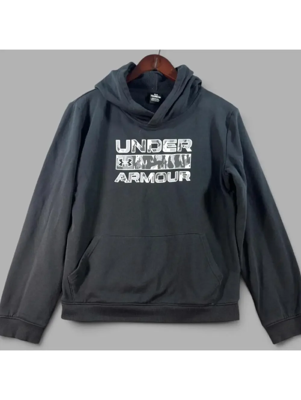 Under Armour Black Camo Graphic Hoodie – Youth XL